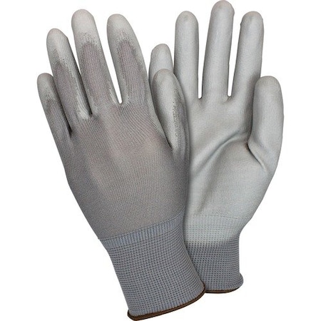 The Safety Zone GLOVE, NYLON, PUCOATED, SM SZNGNPUSMGY